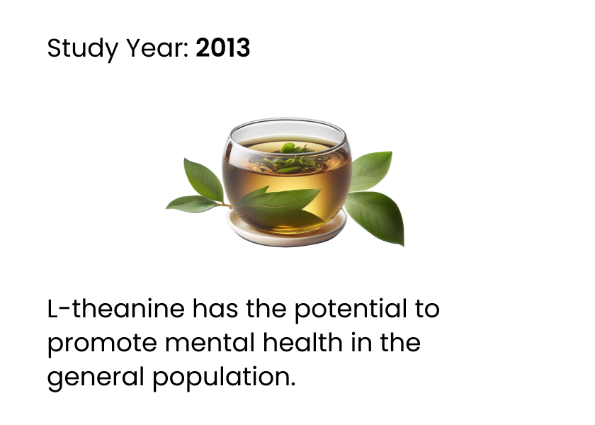 notable journal study about L Theanine potential for mental health