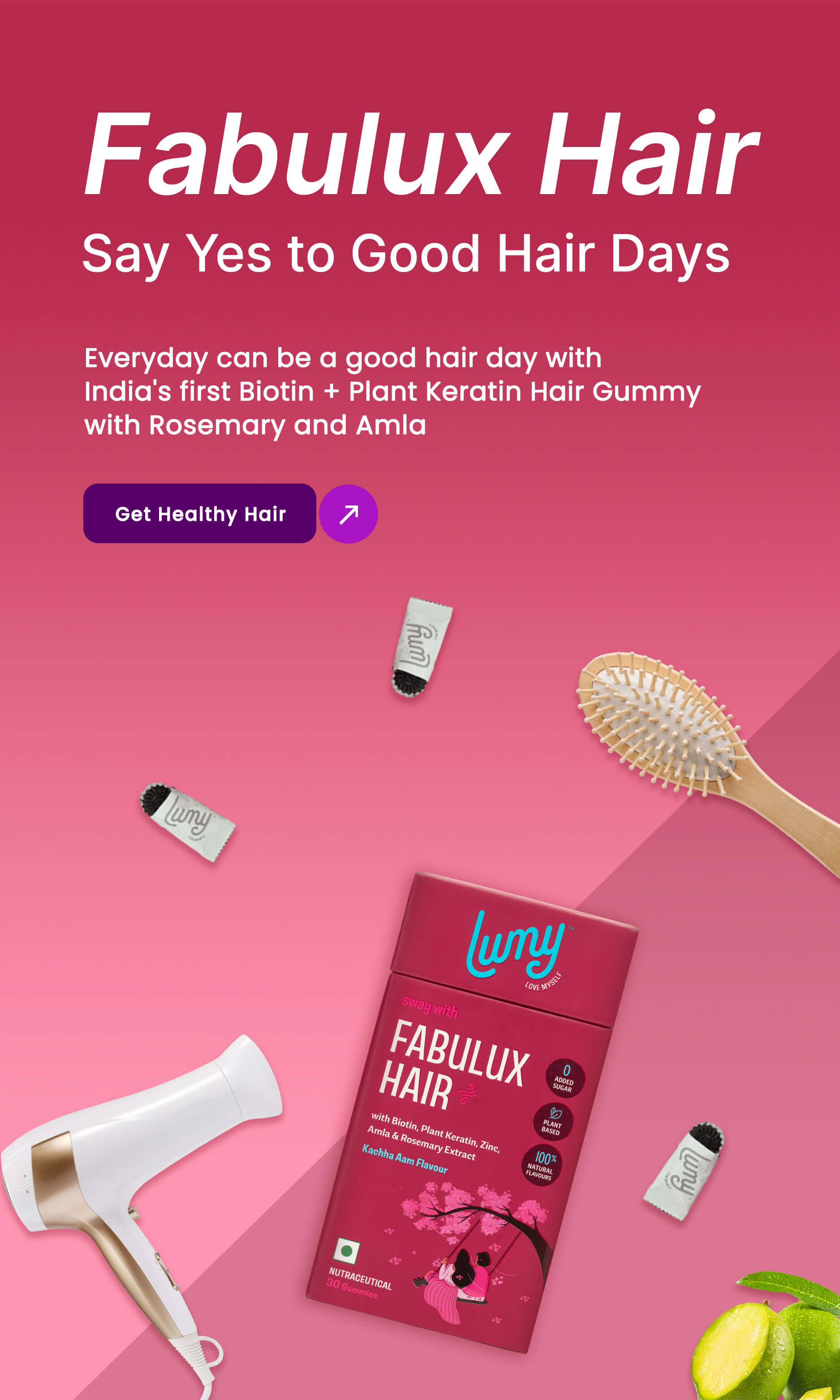 fabulous strong thicker hair and nails with fabulux hair gummies