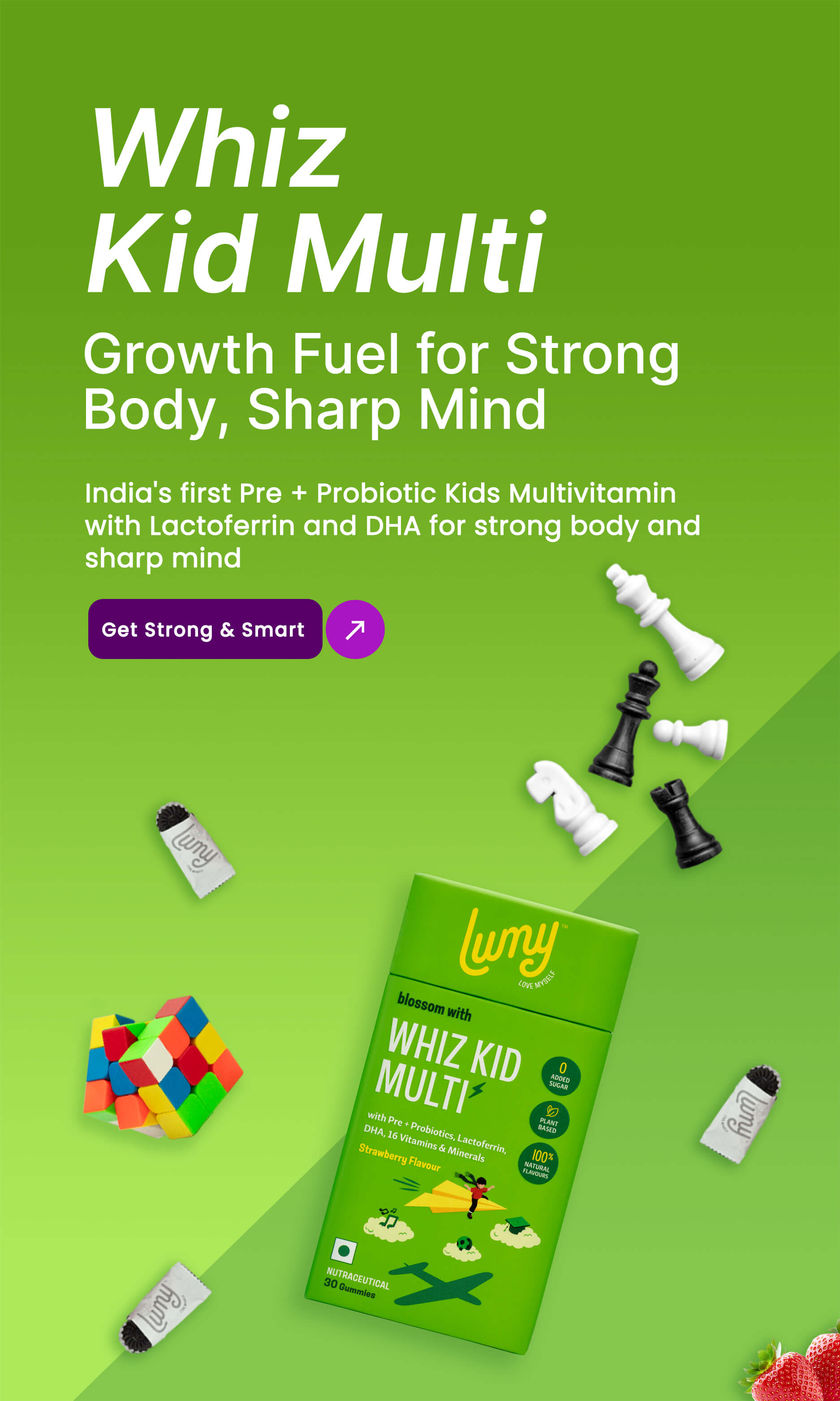 complete nutrition for growing champs with whiz kid multi gummies
