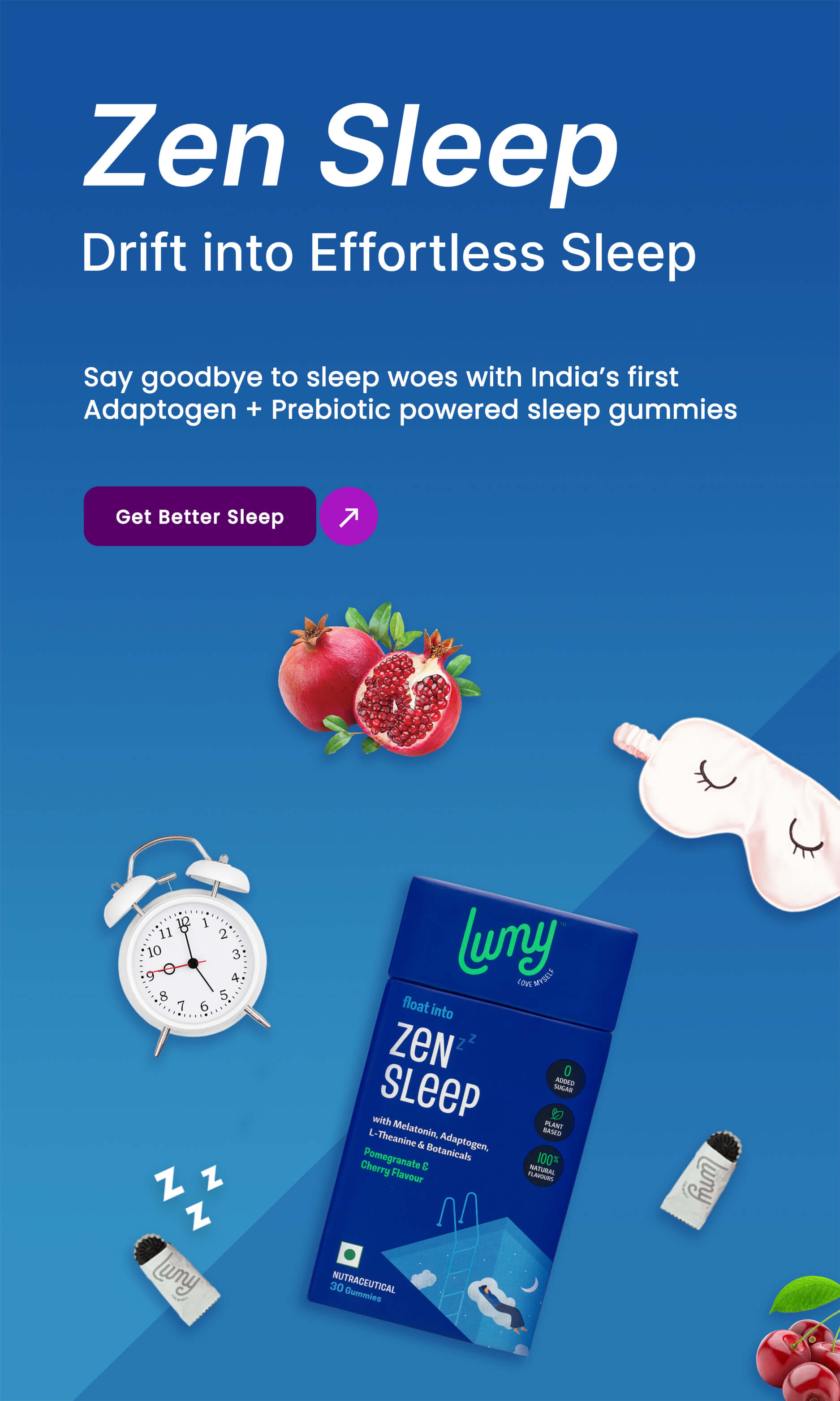 effortless deep sleep and stress relief with lumy zen sleep gummies